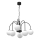 Lámpara colgante con cadena CAMBRIDGE 6xE14/60W/230V negro