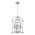 Lámpara colgante con cadena CONSTANTINE 3xE27/60W/230V cromo mate