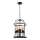 Lámpara colgante con cadena CONSTANTINE 5xE27/60W/230V negro
