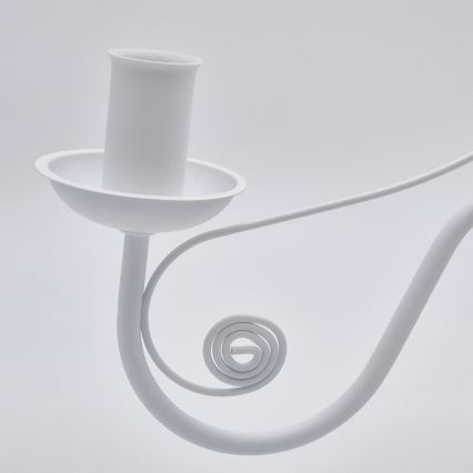 Lámpara colgante con cadena DONATO 3xE14/40W/230V blanco