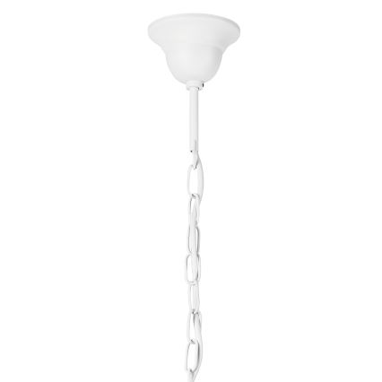 Lámpara colgante con cadena DONATO 5xE14/40W/230V blanco