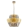 Lámpara colgante con cadena DONNA 12xE14/40W/230V diá. 55 cm dorado