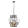 Lámpara colgante con cadena DONNA 9xE14/40W/230V diá. 45 cm cromo mate