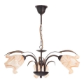 Lámpara colgante con cadena DUCATTI 3xE14/10W/230V bronce