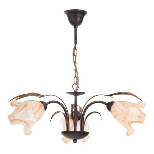Lámpara colgante con cadena DUCATTI 3xE14/10W/230V bronce