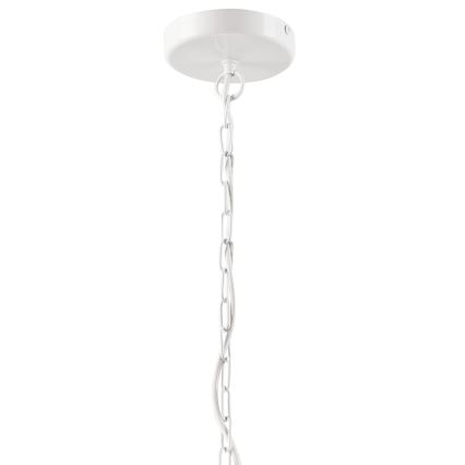Lámpara colgante con cadena GINA 3xE27/60W/230V blanco