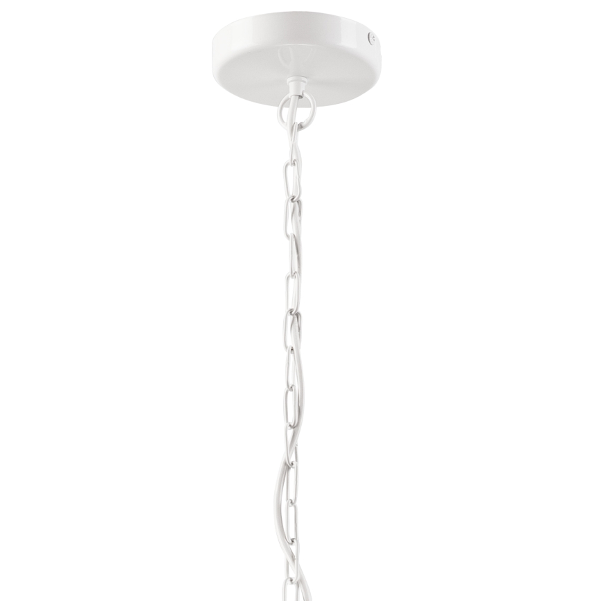 Lámpara colgante con cadena GINA 3xE27/60W/230V blanco