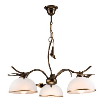 Lámpara colgante con cadena KALIA 3xE27/60W/230V