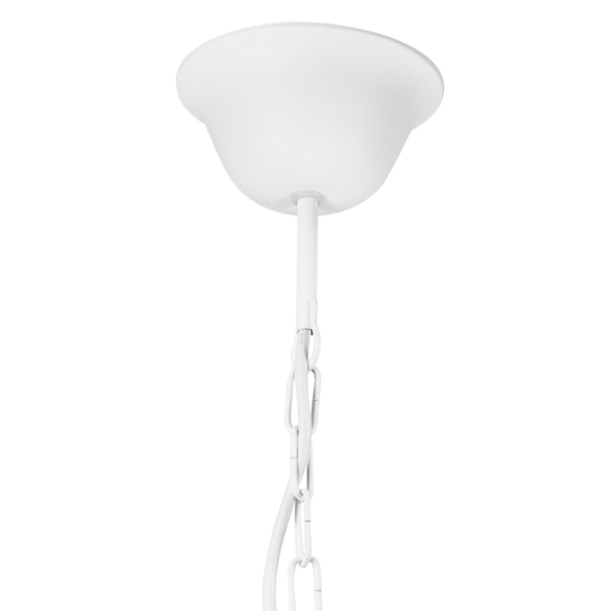 Lámpara colgante con cadena LUCY 3xE14/60W/230V blanco