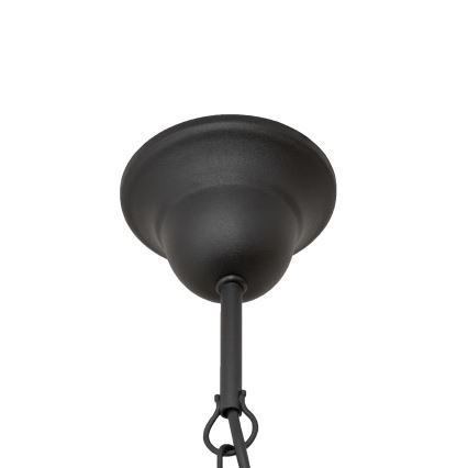 Lámpara colgante con cadena MALBO 8xE14/10W/230V, negra