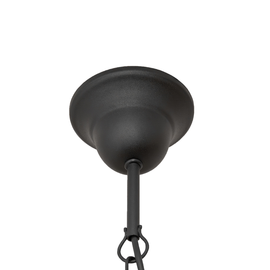 Lámpara colgante con cadena MALBO 8xE14/10W/230V, negra