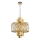 Lámpara colgante con cadena MARGOT 6xE14/40W/230V diá. 43 cm dorado