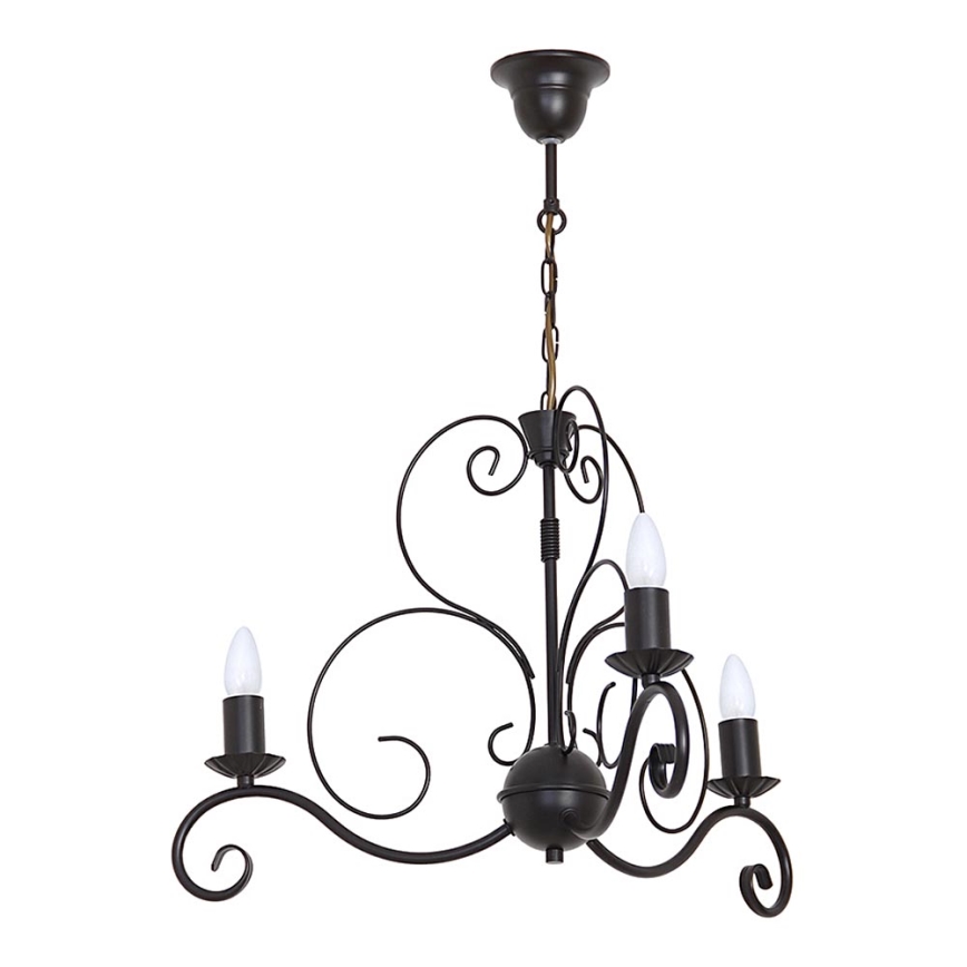 Lámpara colgante con cadena MAURO 3xE14/60W/230V