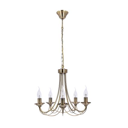 Lámpara colgante con cadena MUZA 5xE14/40W/230V