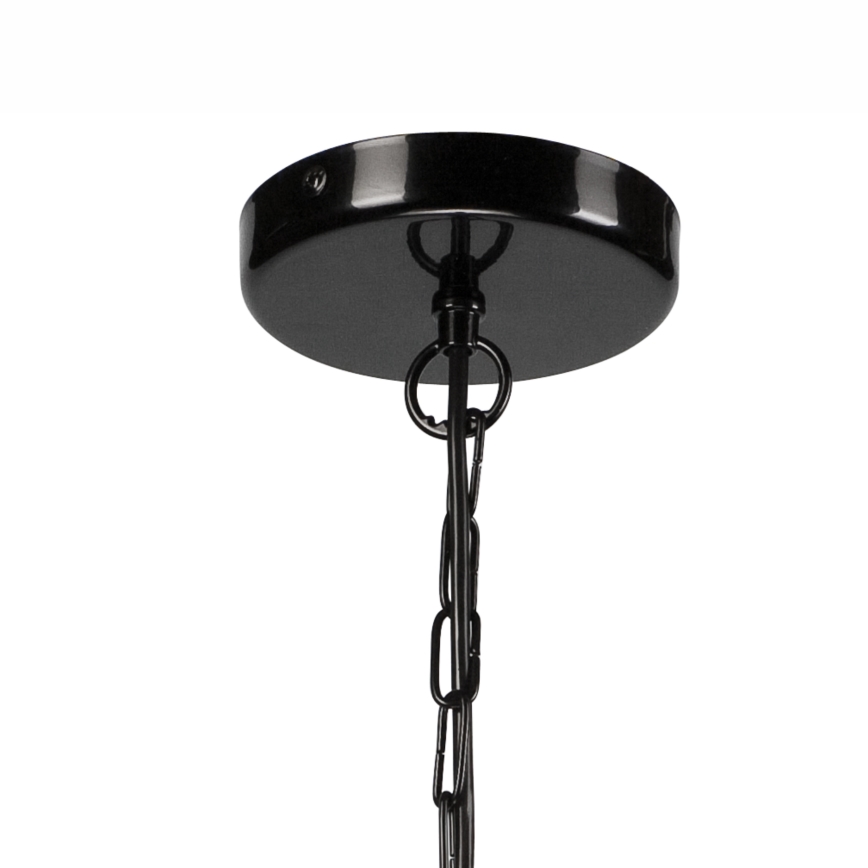 Lámpara colgante con cadena ORLANDO 4xE27/60W/230V negro