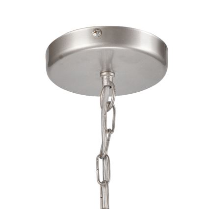 Lámpara colgante con cadena ORLANDO 4xE27/60W/230V plata