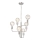 Lámpara colgante con cadena ORLANDO 6xE27/60W/230V plata