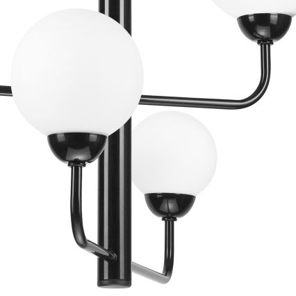 Lámpara colgante con cadena OSCAR 6xG9/5W/230V negro