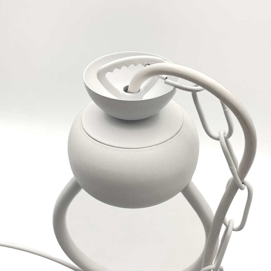 Lámpara colgante con cadena RETRO 2xE27/60W/230V blanco mate