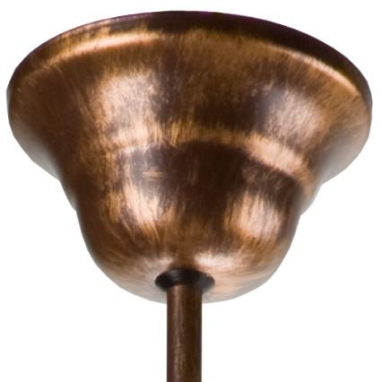 Lámpara colgante con cadena RETRO II 5xE27/60W/230V, acabado en bronce patinado