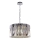 Lámpara colgante con cadena RITZ 12xE14/40W/230V diá. 54 cm cromo brillante