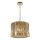 Lámpara colgante con cadena RITZ 7xE14/40W/230V diá. 42 cm dorado
