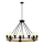 Lámpara colgante con cadena ROPE ARTHUR 8xE27/20W/230V