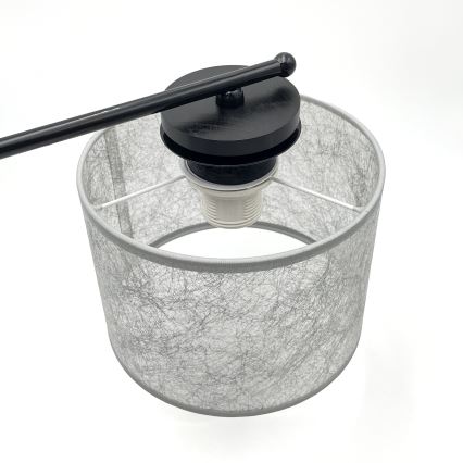 Lámpara colgante con cadena ROSA 5xE27/60W/230V negro/gris