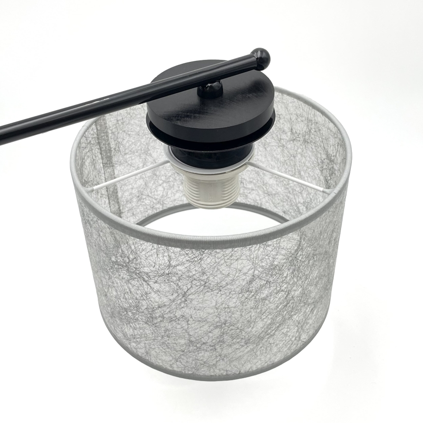 Lámpara colgante con cadena ROSA 5xE27/60W/230V negro/gris