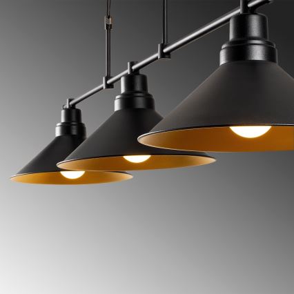 Lámpara colgante con cadena SIVANI 3xE27/100W/230V