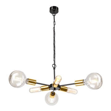 Lámpara colgante con cadena STARLA 6xE27/60W/230V