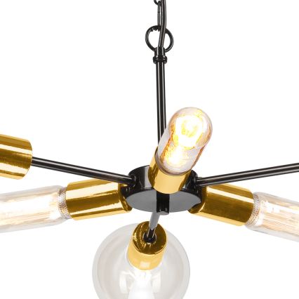 Lámpara colgante con cadena STARLA 6xE27/60W/230V