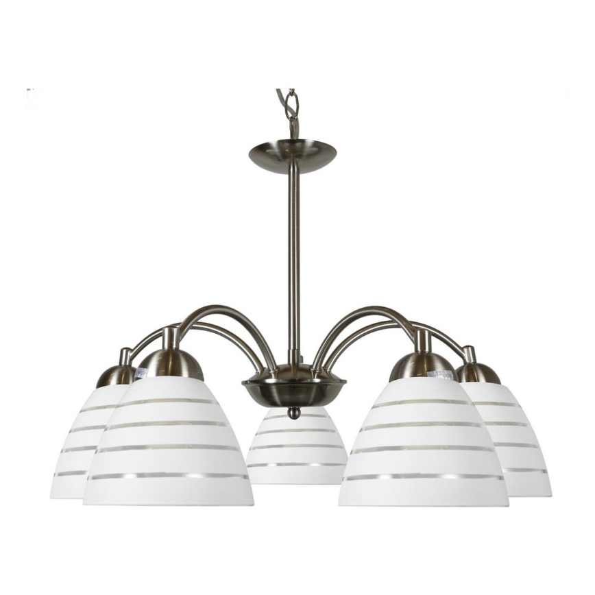 Lámpara colgante con cadena ULI 5xE27/60W/230V