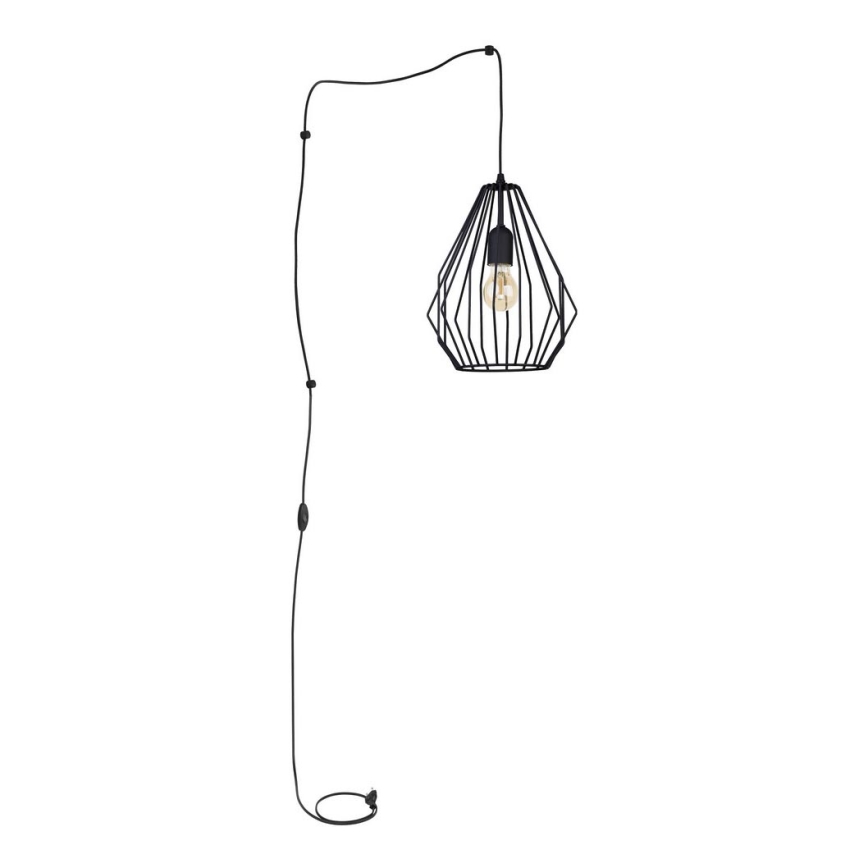 Lámpara colgante con enchufe BRYLANT 1xE27/60W/230V