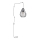 Lámpara colgante con enchufe BRYLANT 1xE27/60W/230V