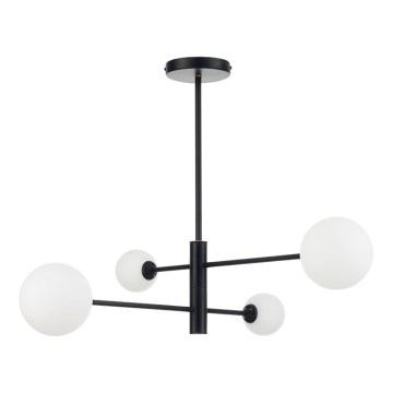 Lámpara colgante con varilla DORADO 4xG9/40W/230V negra