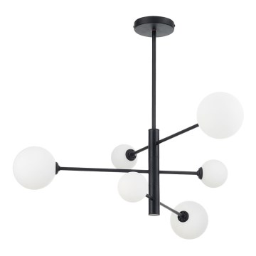 Lámpara colgante con varilla DORADO 6xG9/40W/230V negra