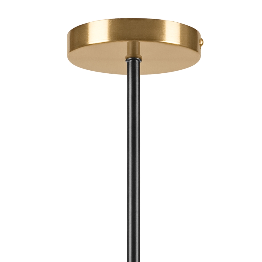 Lámpara colgante con varilla GEORGIA 3xG9/5W/230V dorado/beige ahumado