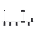 Lámpara colgante con varilla URANOS 5xGU10/10W/230V negra