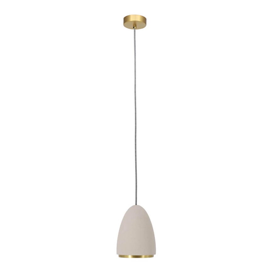 Lámpara colgante CONCRETE 1xGU10/5W/230V gris/dorado