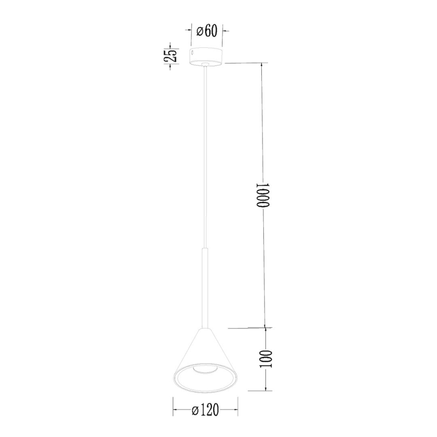 Lámpara colgante CONE 1xGU10/10W/230V dorado/negro