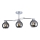Lámpara colgante CONNOR 3xE27/15W/230V cromo brillante/gris