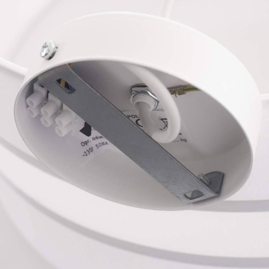 Lámpara colgante CORAL 1xE27/60W/230V blanco