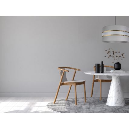 Lámpara colgante CORAL 1xE27/60W/230V diá. 40 cm gris