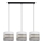 Lámpara colgante CORAL 3xE27/60W/230V blanco/gris