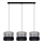 Lámpara colgante CORAL 3xE27/60W/230V negro-gris
