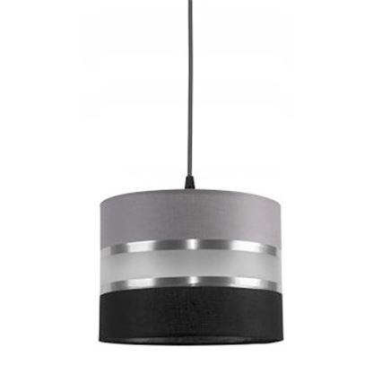 Lámpara colgante CORAL S 1xE27/60W/230V negro-gris