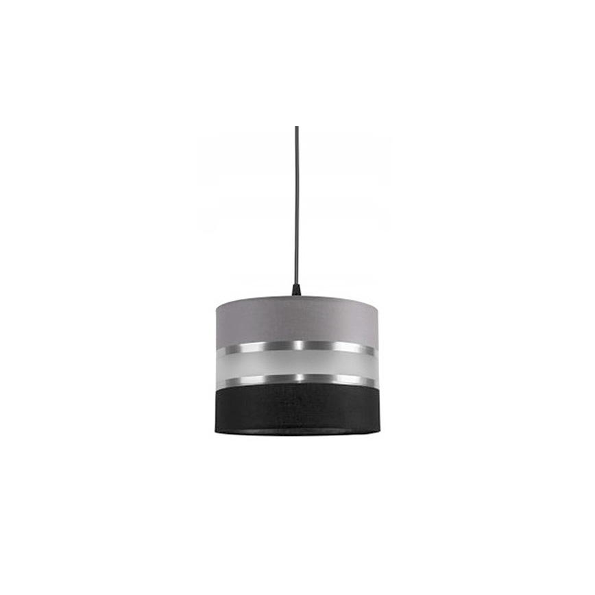 Lámpara colgante CORAL S 1xE27/60W/230V negro-gris