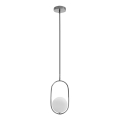 Lámpara colgante CORDEL 1xG9/28W/230V cromo brillante