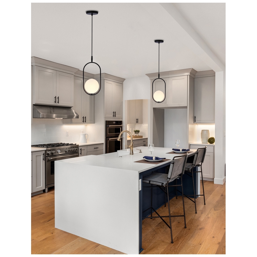 Lámpara colgante con cable CORDEL 1xG9/28W/230V negro